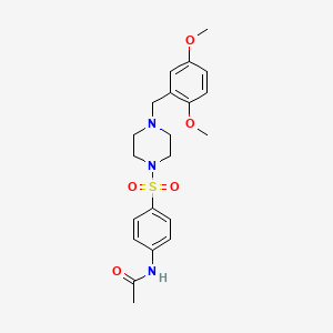 N-(4-{[4-(2,5-dimethoxybenzyl)piperazin-1-yl]sulfonyl}phenyl)acetamide