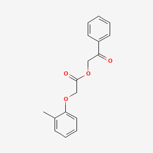 molecular formula C17H16O4 B14921102 2-Oxo-2-phenylethyl (2-methylphenoxy)acetate 