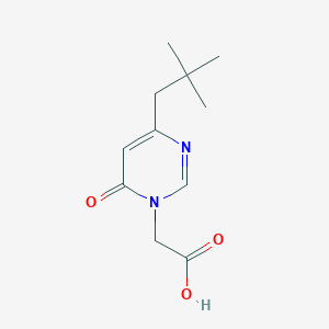 molecular formula C11H16N2O3 B1492111 2-(4-neopentyl-6-oxopyrimidin-1(6H)-yl)acetic acid CAS No. 2097968-08-4