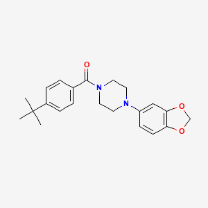 [4-(1,3-Benzodioxol-5-yl)piperazin-1-yl](4-tert-butylphenyl)methanone