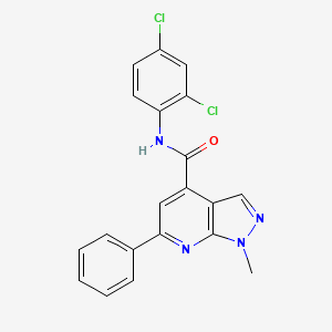 N-(2,4-dichlorophenyl)-1-methyl-6-phenyl-1H-pyrazolo[3,4-b]pyridine-4-carboxamide