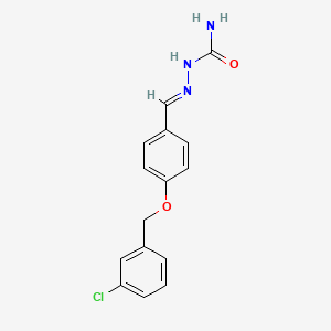 molecular formula C15H14ClN3O2 B14921130 (2E)-2-{4-[(3-chlorobenzyl)oxy]benzylidene}hydrazinecarboxamide 