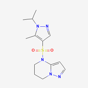 4-{[5-methyl-1-(propan-2-yl)-1H-pyrazol-4-yl]sulfonyl}-4,5,6,7-tetrahydropyrazolo[1,5-a]pyrimidine