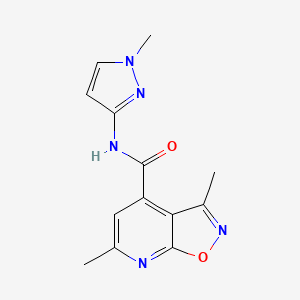 3,6-dimethyl-N-(1-methyl-1H-pyrazol-3-yl)[1,2]oxazolo[5,4-b]pyridine-4-carboxamide