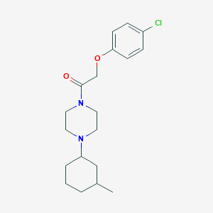 molecular formula C19H27ClN2O2 B14921199 2-(4-Chlorophenoxy)-1-[4-(3-methylcyclohexyl)piperazin-1-yl]ethanone 