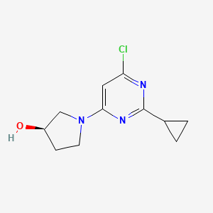 molecular formula C11H14ClN3O B1492120 (R)-1-(6-chloro-2-cyclopropylpyrimidin-4-yl)pyrrolidin-3-ol CAS No. 2098163-04-1