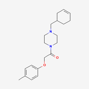 1-[4-(Cyclohex-3-en-1-ylmethyl)piperazin-1-yl]-2-(4-methylphenoxy)ethanone