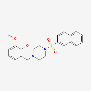 1-(2,3-Dimethoxybenzyl)-4-(naphthalen-2-ylsulfonyl)piperazine