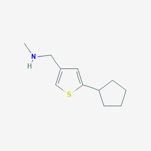 molecular formula C11H17NS B1492124 1-(5-cyclopentylthiophen-3-yl)-N-methylmethanamine CAS No. 1936092-85-1
