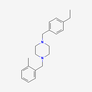 molecular formula C21H28N2 B14921247 1-(4-Ethylbenzyl)-4-(2-methylbenzyl)piperazine 