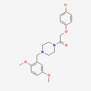 2-(4-Bromophenoxy)-1-[4-(2,5-dimethoxybenzyl)piperazin-1-yl]ethanone