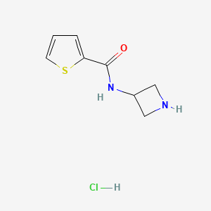molecular formula C8H11ClN2OS B1492129 N-(azetidin-3-yl)thiophene-2-carboxamide hydrochloride CAS No. 2098097-66-4