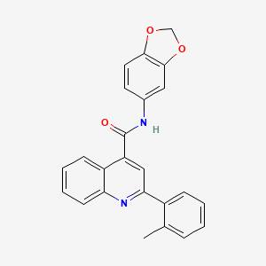 N-(1,3-benzodioxol-5-yl)-2-(2-methylphenyl)quinoline-4-carboxamide