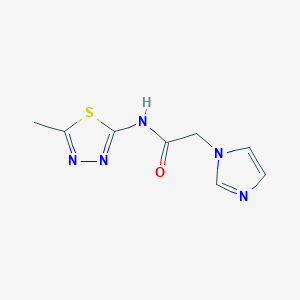 2-Imidazol-1-yl-N-(5-methyl-[1,3,4]thiadiazol-2-yl)-acetamide