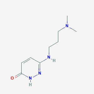 molecular formula C9H16N4O B1492131 6-((3-(Dimethylamino)propyl)amino)pyridazin-3-ol CAS No. 2098086-11-2
