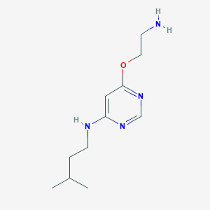 molecular formula C11H20N4O B1492132 6-(2-aminoethoxy)-N-isopentylpyrimidin-4-amine CAS No. 2098141-31-0