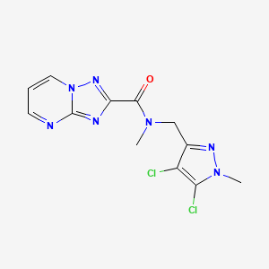 N-[(4,5-dichloro-1-methyl-1H-pyrazol-3-yl)methyl]-N-methyl[1,2,4]triazolo[1,5-a]pyrimidine-2-carboxamide