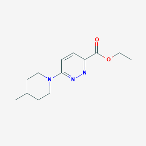 molecular formula C13H19N3O2 B1492133 Ethyl 6-(4-methylpiperidin-1-yl)pyridazine-3-carboxylate CAS No. 69211-57-0