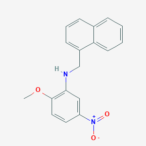 molecular formula C18H16N2O3 B14921330 2-methoxy-N-(naphthalen-1-ylmethyl)-5-nitroaniline 