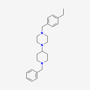 1-(1-Benzylpiperidin-4-yl)-4-(4-ethylbenzyl)piperazine