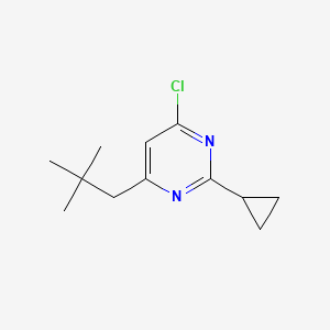 molecular formula C12H17ClN2 B1492136 4-Chloro-2-cyclopropyl-6-neopentylpyrimidine CAS No. 2097969-26-9