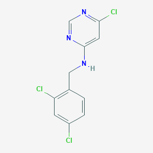 molecular formula C11H8Cl3N3 B1492138 6-chloro-N-(2,4-dichlorobenzyl)pyrimidin-4-amine CAS No. 2098048-22-5