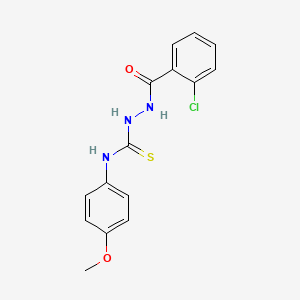 2-[(2-chlorophenyl)carbonyl]-N-(4-methoxyphenyl)hydrazinecarbothioamide