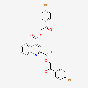 Bis[2-(4-bromophenyl)-2-oxoethyl] quinoline-2,4-dicarboxylate