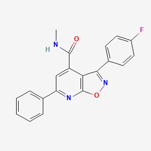 3-(4-fluorophenyl)-N-methyl-6-phenyl[1,2]oxazolo[5,4-b]pyridine-4-carboxamide