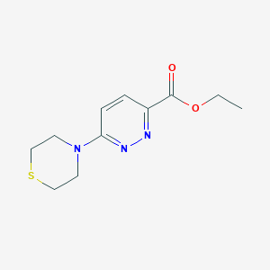 molecular formula C11H15N3O2S B1492144 Ethyl 6-thiomorpholinopyridazine-3-carboxylate CAS No. 2098024-79-2