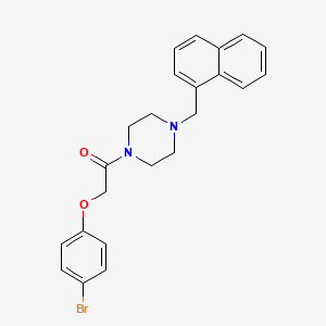 2-(4-Bromophenoxy)-1-[4-(naphthalen-1-ylmethyl)piperazin-1-yl]ethanone