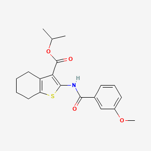 Propan-2-yl 2-{[(3-methoxyphenyl)carbonyl]amino}-4,5,6,7-tetrahydro-1-benzothiophene-3-carboxylate