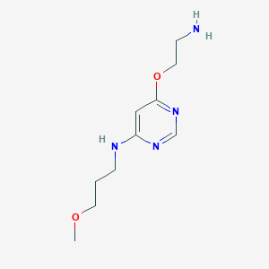 molecular formula C10H18N4O2 B1492151 6-(2-aminoethoxy)-N-(3-methoxypropyl)pyrimidin-4-amine CAS No. 2098057-05-5