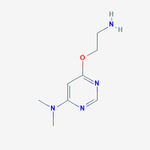 molecular formula C8H14N4O B1492152 6-(2-aminoethoxy)-N,N-dimethylpyrimidin-4-amine CAS No. 2098085-43-7