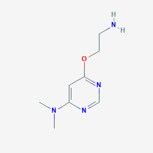 molecular formula C8H14N4O B1492152 6-(2-氨基乙氧基)-N,N-二甲基嘧啶-4-胺 CAS No. 2098085-43-7