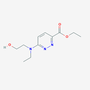molecular formula C11H17N3O3 B1492153 Ethyl 6-(ethyl(2-hydroxyethyl)amino)pyridazine-3-carboxylate CAS No. 2097949-41-0