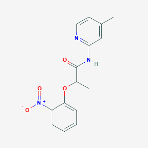 N-(4-methylpyridin-2-yl)-2-(2-nitrophenoxy)propanamide