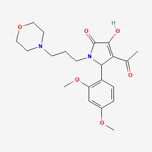 4-Acetyl-5-(2,4-dimethoxyphenyl)-3-hydroxy-1-[3-(4-morpholinyl)propyl]-1,5-dihydro-2H-pyrrol-2-one