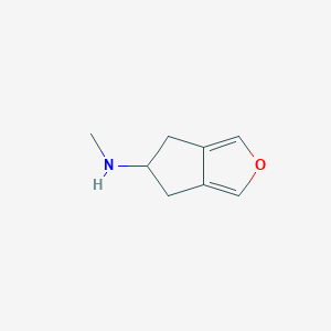 molecular formula C8H11NO B1492158 N-methyl-5,6-dihydro-4H-cyclopenta[c]furan-5-amine CAS No. 2092630-10-7