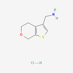molecular formula C8H12ClNOS B1492161 (4,7-dihydro-5H-thieno[2,3-c]pyran-3-yl)methanamine hydrochloride CAS No. 2098122-84-8