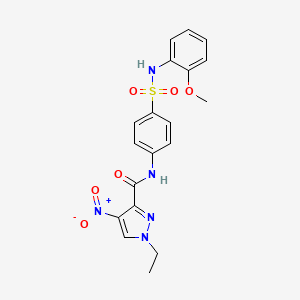 1-ethyl-N-{4-[(2-methoxyphenyl)sulfamoyl]phenyl}-4-nitro-1H-pyrazole-3-carboxamide