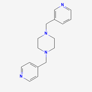 1-(3-Pyridylmethyl)-4-(4-pyridylmethyl)piperazine