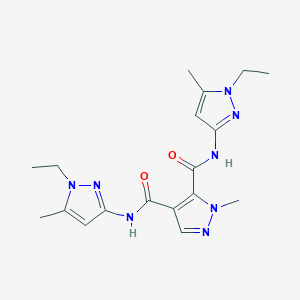 N,N'-bis(1-ethyl-5-methyl-1H-pyrazol-3-yl)-1-methyl-1H-pyrazole-4,5-dicarboxamide