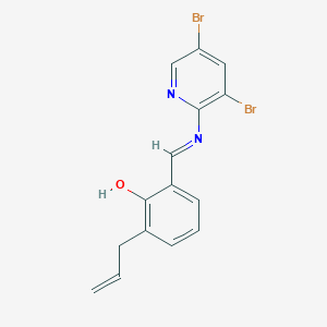 2-{(E)-[(3,5-dibromopyridin-2-yl)imino]methyl}-6-(prop-2-en-1-yl)phenol