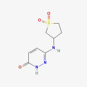 B1492168 3-((6-Hydroxypyridazin-3-yl)amino)tetrahydrothiophene 1,1-dioxide CAS No. 1933609-72-3