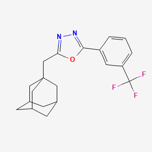 2-(1-Adamantylmethyl)-5-[3-(trifluoromethyl)phenyl]-1,3,4-oxadiazole