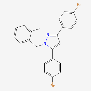 3,5-bis(4-bromophenyl)-1-(2-methylbenzyl)-1H-pyrazole