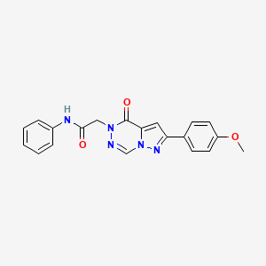 2-[2-(4-methoxyphenyl)-4-oxopyrazolo[1,5-d][1,2,4]triazin-5(4H)-yl]-N-phenylacetamide