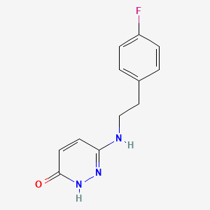 molecular formula C12H12FN3O B1492176 6-((4-氟苯乙基)氨基)吡啶-3-醇 CAS No. 2098118-29-5