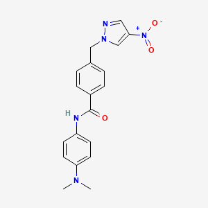 N-[4-(dimethylamino)phenyl]-4-[(4-nitro-1H-pyrazol-1-yl)methyl]benzamide